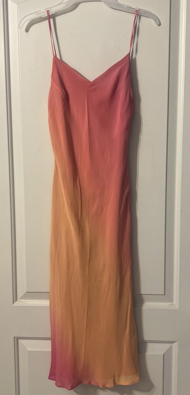 Bebe Pink /Orange Pink ombre Dress size 2 (preowned)